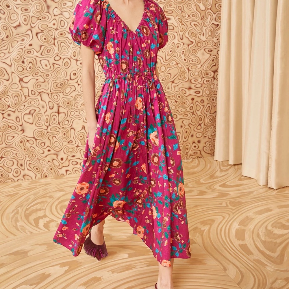 ULLA JOHNSON - VIKA DRESS - RUBY FLORA Size 16